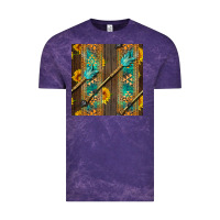 Cloud Purple aztec and sunflowers Vintage Tee - BundleAndBundleShop