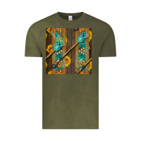 Vintage Olive aztec and sunflowers Vintage Tee - BundleAndBundleShop