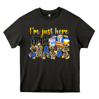 Asphalt i'm just here for the snacks volleyball Heavy Core Tee - Zillion Design Studio