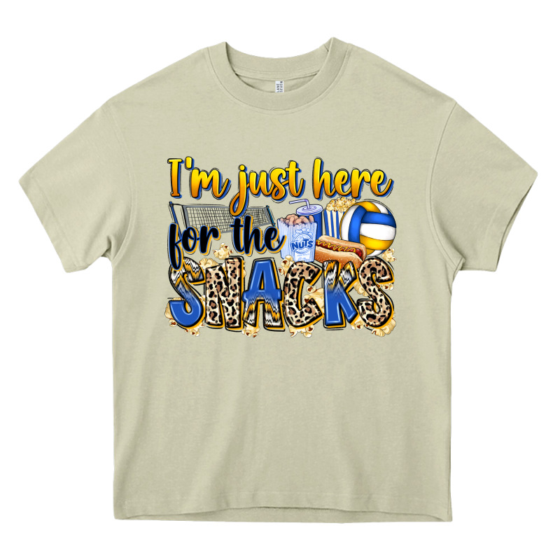 I'm Just Here For The Snacks Volleyball Heavy Core Tee by Zillion Design Studio | Teevron