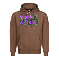 Chestnut all i want for christmas is a cure pancreatic canc Zipper Hoodie - MaliasSmallBusiness