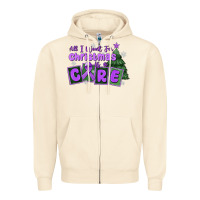 Sandshell all i want for christmas is a cure pancreatic canc Zipper Hoodie - MaliasSmallBusiness