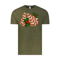 Vintage Olive white christmas tree cake ado Vintage Tee - AdoDesignShop