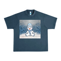 Midnight Navy winter snowman Urban Heavy Tee - AdoDesignShop