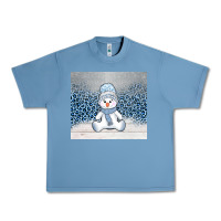 Pebble Blue winter snowman Urban Heavy Tee - AdoDesignShop
