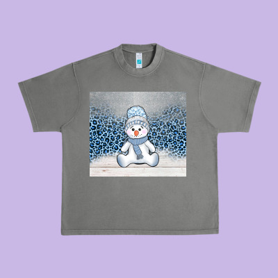 Winter Snowman Urban Heavy Tee Designed By Adodesignshop