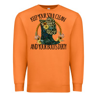 Carrot Keep Your Soul Clean And Your Boots Dırty Cowgirl Boots Premium Sweatshirt - Bettercallsaul