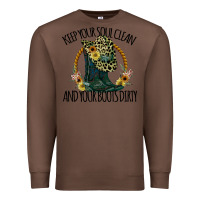 Chestnut Keep Your Soul Clean And Your Boots Dırty Cowgirl Boots Premium Sweatshirt - Bettercallsaul