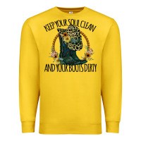 Lemon Keep Your Soul Clean And Your Boots Dırty Cowgirl Boots Premium Sweatshirt - Bettercallsaul