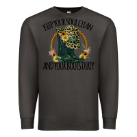 Smoke Keep Your Soul Clean And Your Boots Dırty Cowgirl Boots Premium Sweatshirt - Bettercallsaul