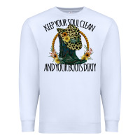 White Keep Your Soul Clean And Your Boots Dırty Cowgirl Boots Premium Sweatshirt - Bettercallsaul