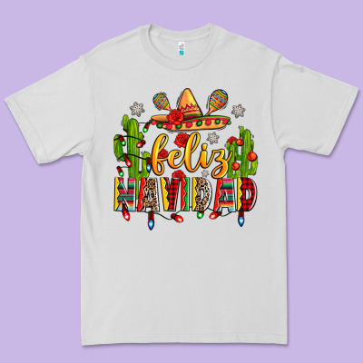 Feliz Navidad Premium Tee Designed By Zillion Design Studio