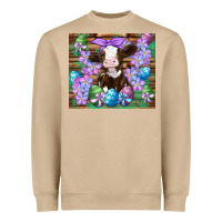 Mushroom easter cow eggs flowers daisys Heavyweight Sweatshirt - Artiststas