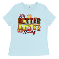 Baby Blue hey batter batter swing softball Ladies Tee - Zillion Design Studio