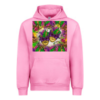 Fuchsia Pink Mardi Gras masks tumbler Urban Hoodie - HowdyJamesFarm