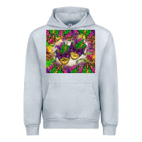 Heather Grey Mardi Gras masks tumbler Urban Hoodie - HowdyJamesFarm