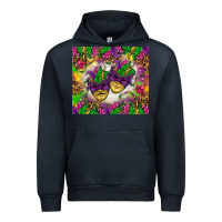 Navy Mardi Gras masks tumbler Urban Hoodie - HowdyJamesFarm