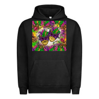 Pigment Black Mardi Gras masks tumbler Urban Hoodie - HowdyJamesFarm
