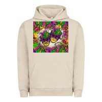 Pigment French Oak Mardi Gras masks tumbler Urban Hoodie - HowdyJamesFarm