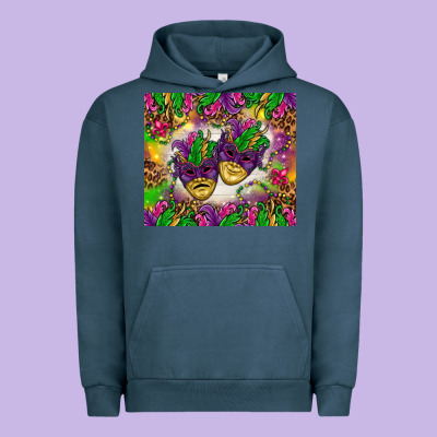 Mardi Gras Masks Tumbler Urban Hoodie Designed By Howdyjamesfarm