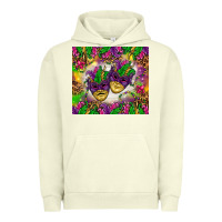 Pigment Pistachio Mardi Gras masks tumbler Urban Hoodie - HowdyJamesFarm