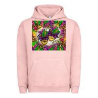 Pigment Salmon Mardi Gras masks tumbler Urban Hoodie - HowdyJamesFarm