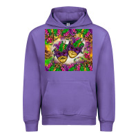 Tulip Mardi Gras masks tumbler Urban Hoodie - HowdyJamesFarm