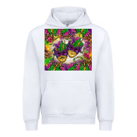 White Mardi Gras masks tumbler Urban Hoodie - HowdyJamesFarm