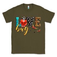 Army Green love bug lady bug Classic Tee - LillyAllenDesigns