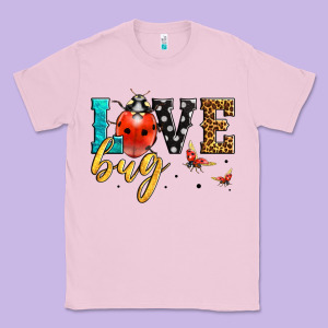 Love Bug Lady Bug Classic Tee Designed By Lillyallendesigns