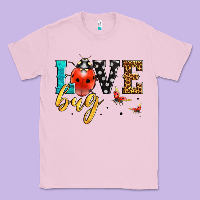 Love Bug Lady Bug Classic Tee Designed By Lillyallendesigns
