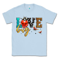 Dusty Blue love bug lady bug Classic Tee - LillyAllenDesigns