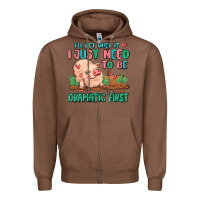 Chestnut i will get over it i just need to be dramatic firs Zipper Hoodie - MaliasSmallBusiness