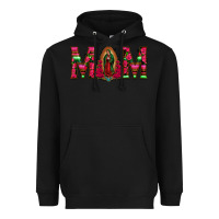 Black Mom with Floral Aztec and Leopard Background Heavyweight Hoodie - Bettercallsaul