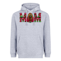 Mom With Floral Aztec And Leopard Background Heavyweight Hoodie | Teevron