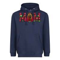 Navy Mom with Floral Aztec and Leopard Background Heavyweight Hoodie - Bettercallsaul