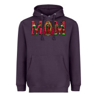 Plum Mom with Floral Aztec and Leopard Background Heavyweight Hoodie - Bettercallsaul