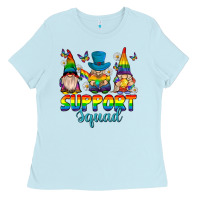 Baby Blue support squad pride gnomies Ladies Tee - texasbilliewilder