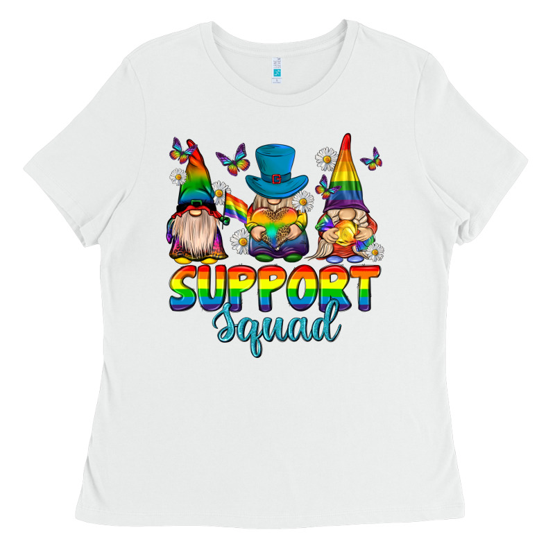 Support Squad Pride Gnomies Ladies Tee by texasbilliewilder | Teevron