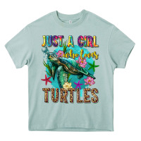 Just A Girl Who Loves Turtles Heavy Core Tee | Teevron