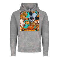 Cloud Rock autumn cows seamless pattern Vintage Hoodie - BundleAndBundleShop