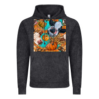 Vintage Arctic autumn cows seamless pattern Vintage Hoodie - BundleAndBundleShop