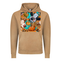 Vintage Camel autumn cows seamless pattern Vintage Hoodie - BundleAndBundleShop