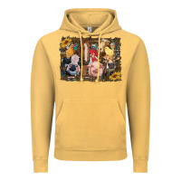 Vintage Mustard western farm animals Vintage Hoodie - RanaPortraitStore