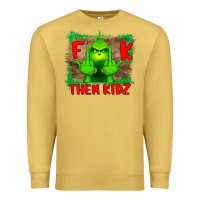 Antique Gold Fuck Them Kids Grinch Premium Sweatshirt - Bettercallsaul