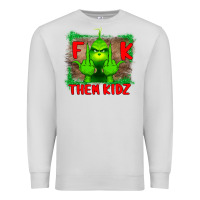 Dove Grey Fuck Them Kids Grinch Premium Sweatshirt - Bettercallsaul