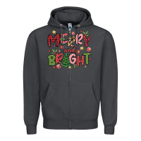 Smoke merry and bright Zipper Hoodie - MaliasSmallBusiness
