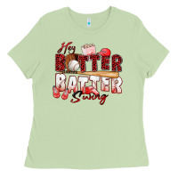 Matcha hey batter batter swing baseball Ladies Tee - Zillion Design Studio