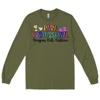 Army Green paraprofessional Long Sleeve Tee - MaliasSmallBusiness