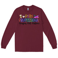 Burgundy paraprofessional Long Sleeve Tee - MaliasSmallBusiness